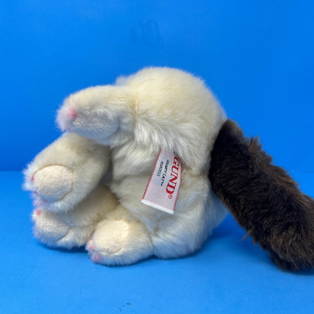 Gund Grumpy Cat Plush 9 Inch White Brown 4040133 Blue Eyes 2018 - Picture 8 of 16